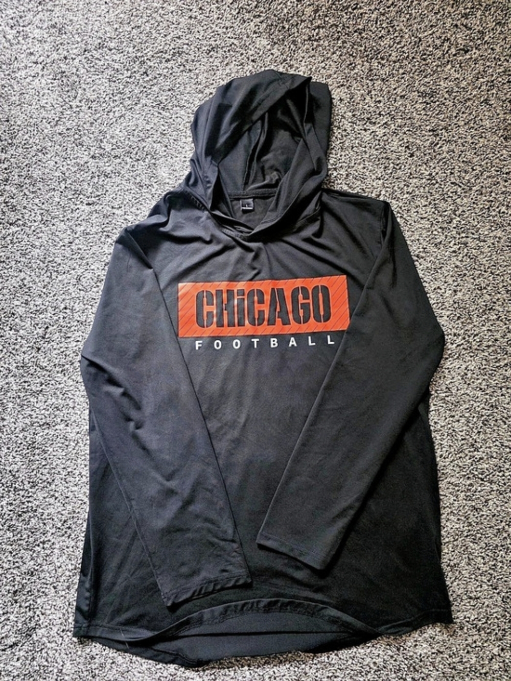 Chicago Football Hoodie Black & Orange Large Like New
